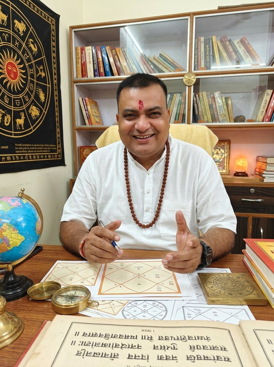 Acharya Chandraprakash Sharma, founder of Jyotirved Astrology