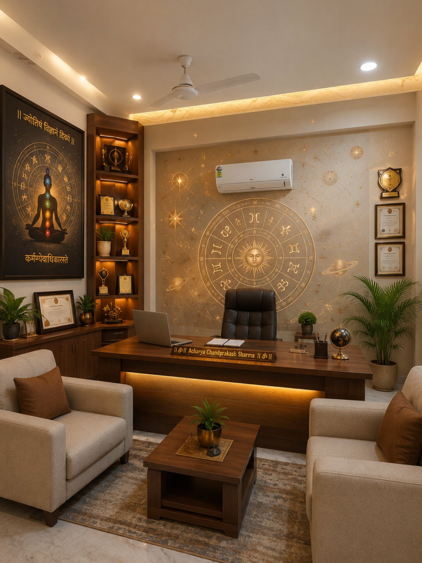Vastu-aligned consultation office at Jyotirved Astrology